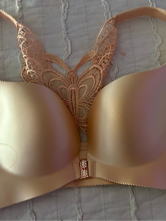 Other - Women's Butterfly Lace Back Padded Bra - Nude